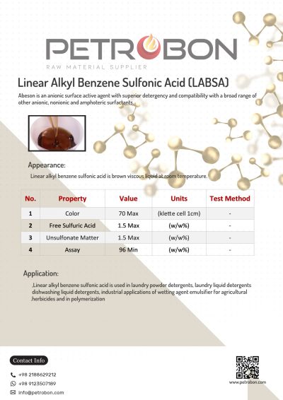 Linear Alkyl Benzene Sulfonic Acid Labsa Petrobon Trading