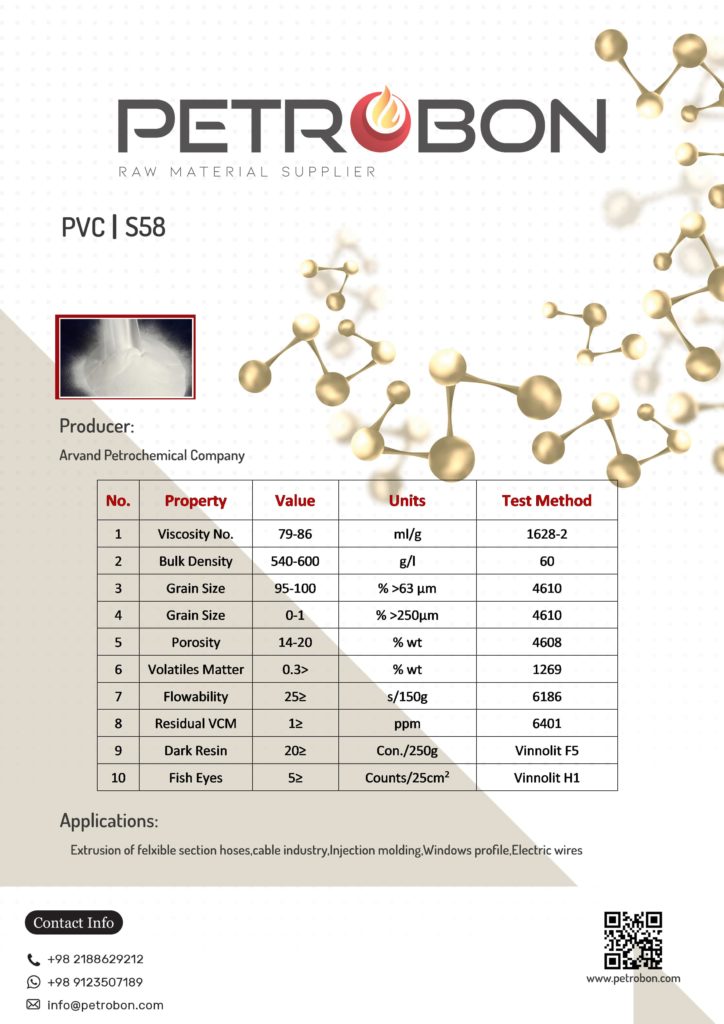 Arvand PVC S58 Datasheet | www.petrobon.com
