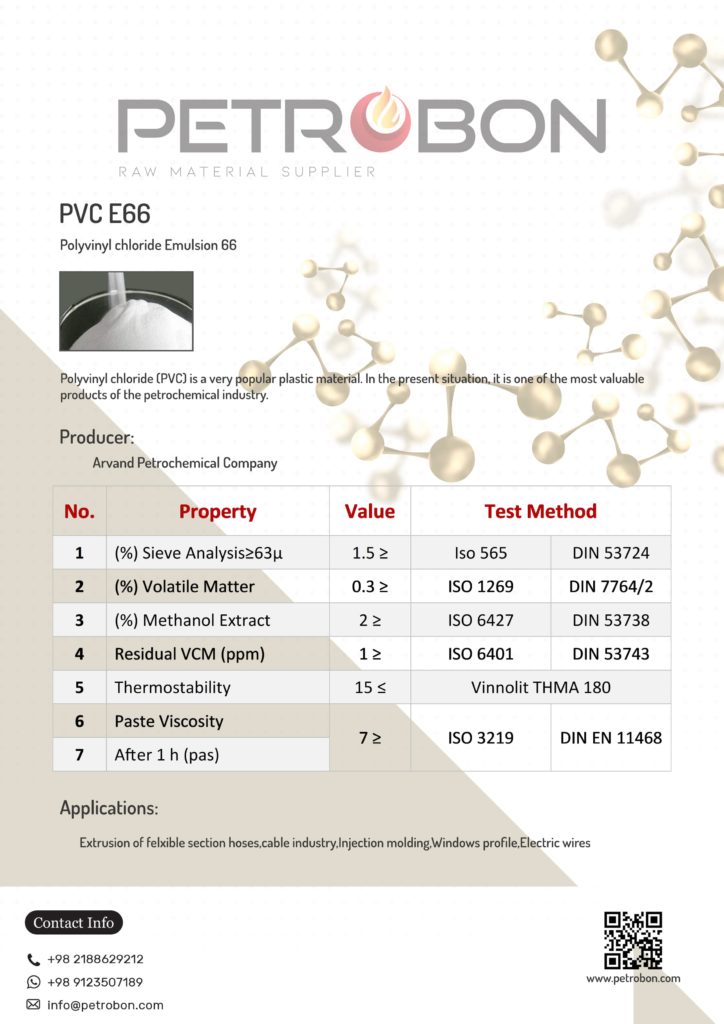 Arvand PVC E66 Datasheet | www.petrobon.com