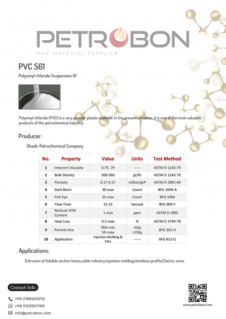 Ghadir PVC S61 Datasheet | www.petrobon.com