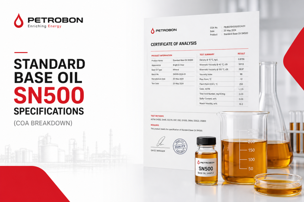 Standard Base Oil SN Specifications (COA Breakdown) Standard Base Oil SN Specifications (COA Breakdown)